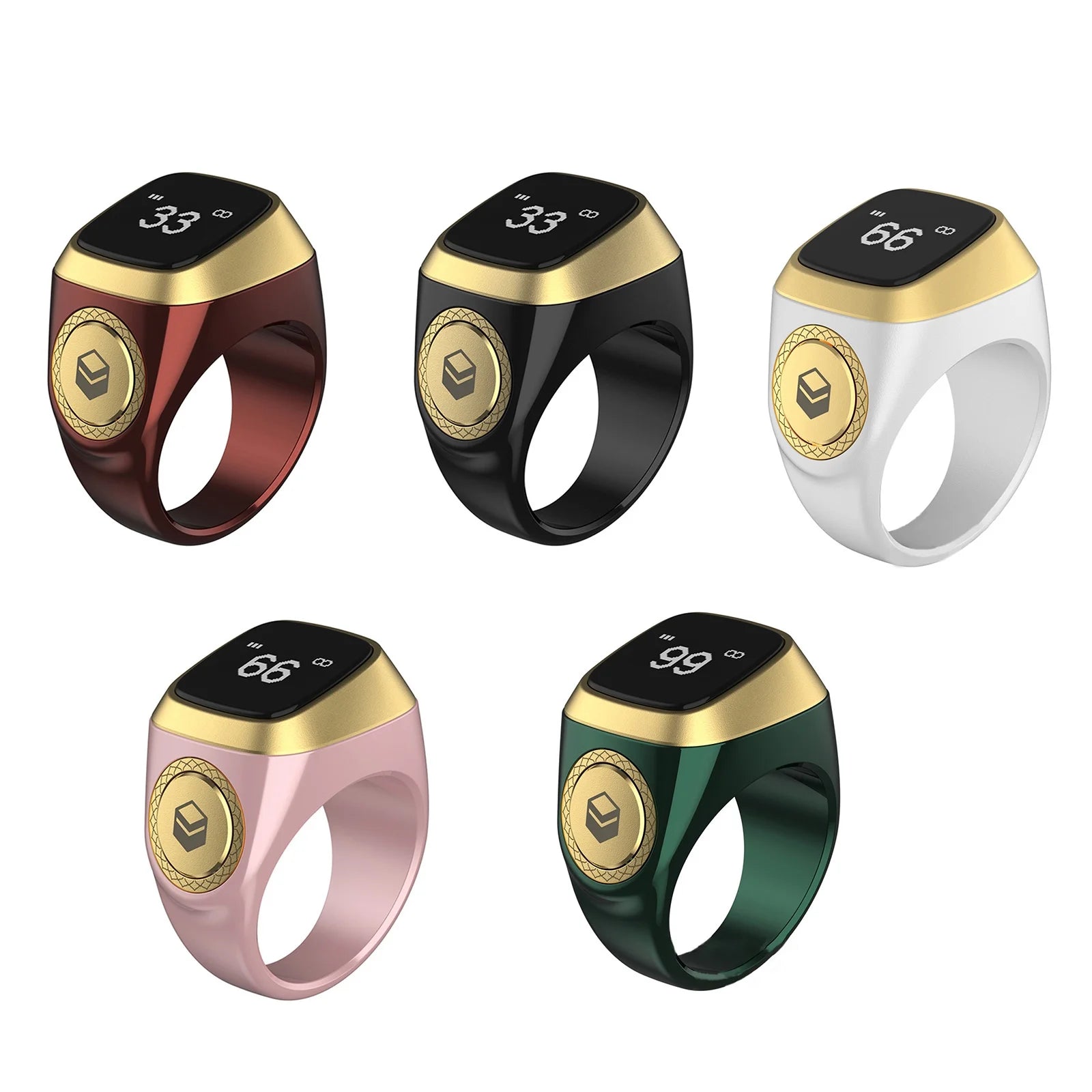 18Mm for Smart Counter Ring Digital for Time Reminder 0.49" 72X40 Iqibla Zikr 1